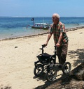 *Trionic Walker 4 wiel rollator, geschikt voor oneffen terrein