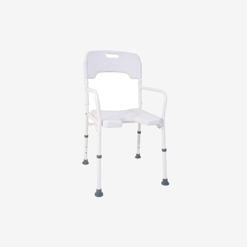 *Chaise de douche avec accoudoirs, hauteur réglable