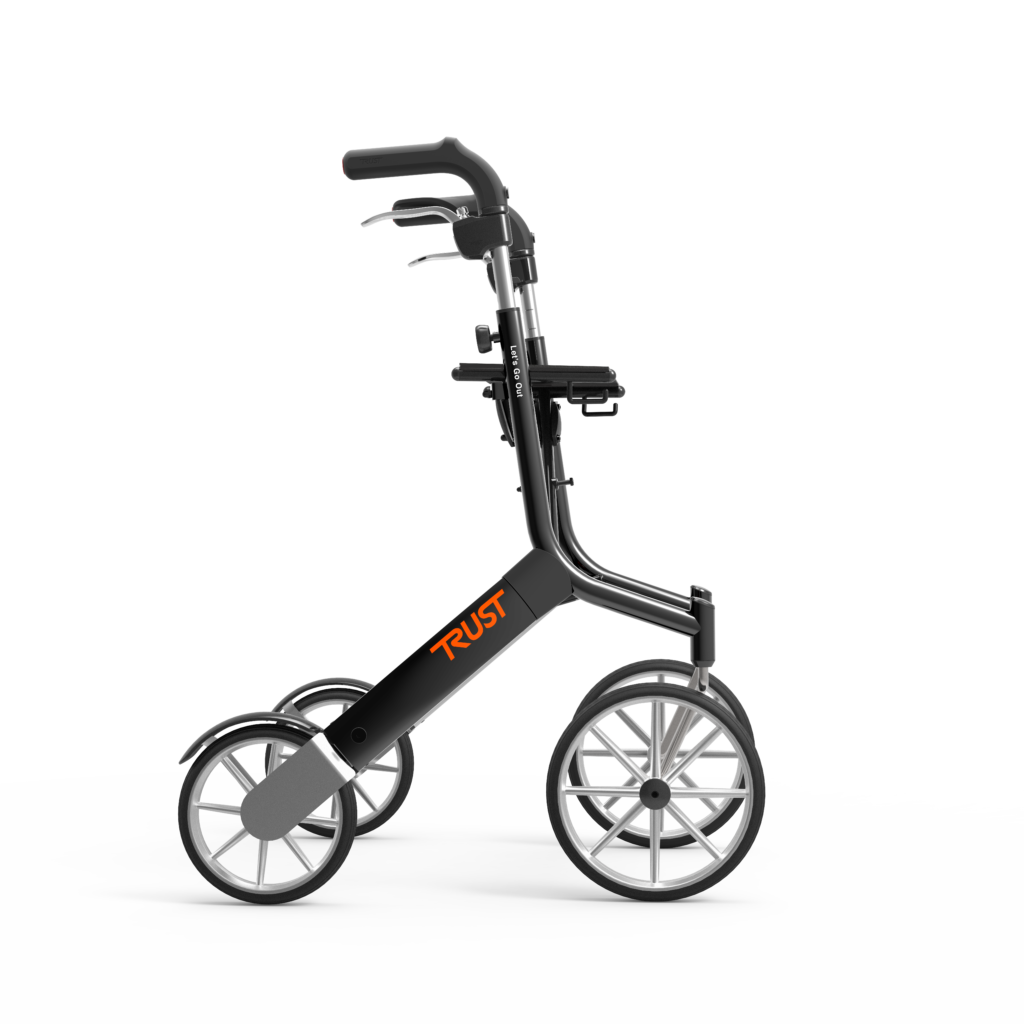 *Let's Go Out 4 wiel rollator (6,2 kg)