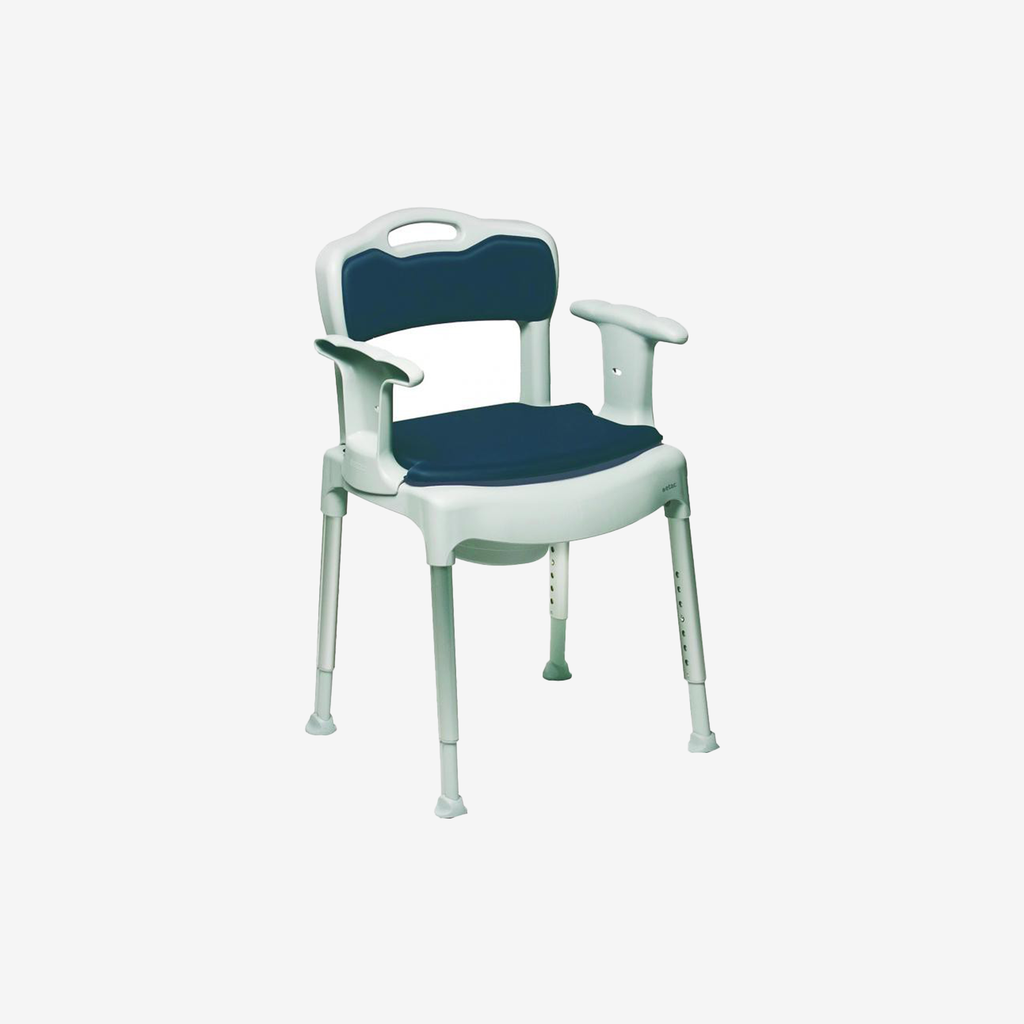 *Toiletstoel in hoogte verstelbaar (extra laag: 42 cm)