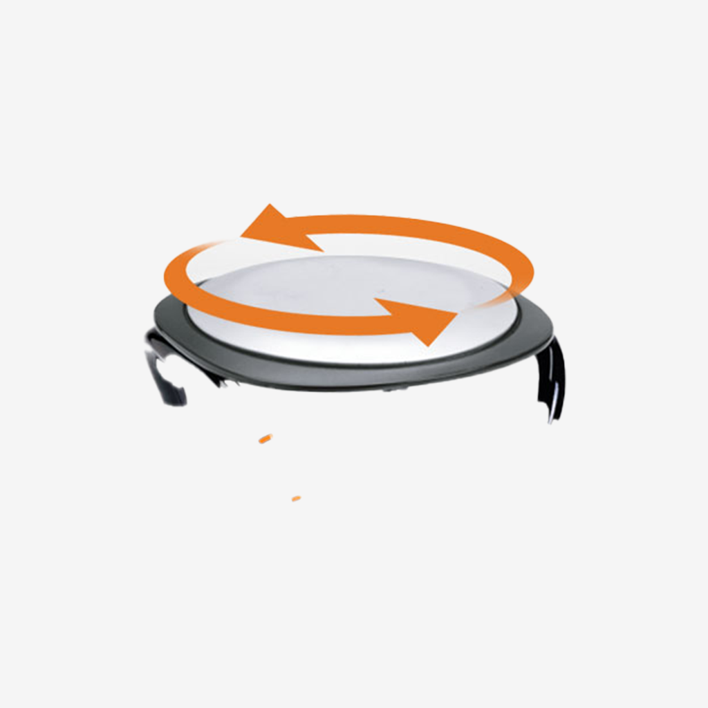 *Let's Frisbee douchekruk met draaiende zitting