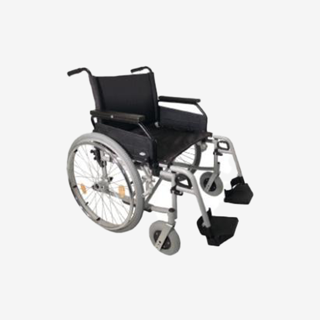 *Plooibare rolstoel met voetsteunen Rotec XL