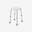 *Tabouret de douche, réglable en hauteur, blanc