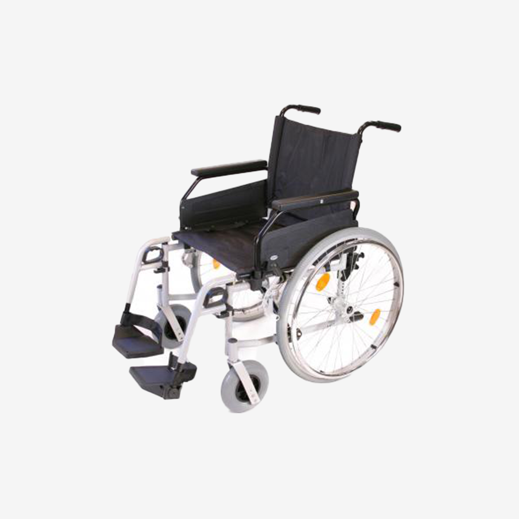 *Fauteuil roulant pliable avec repose-pieds Rotec