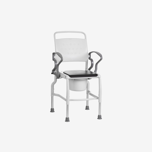 *Chaise Kiel- hauteur de l’assise réglable, y compris le seau de toilette