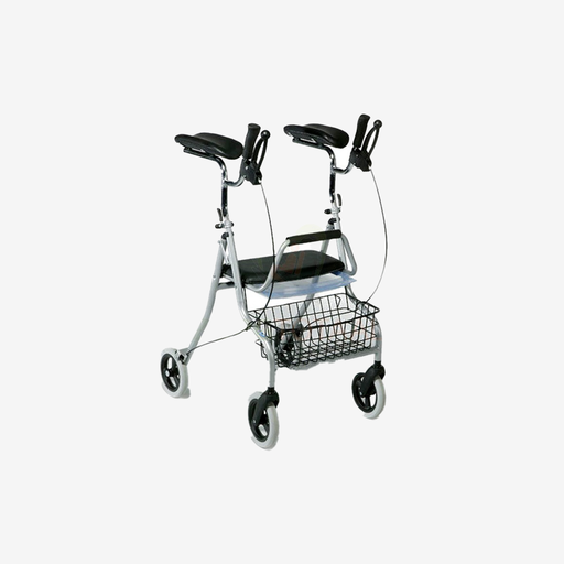 [VK-MOB-001] *276 4 wiel rollator met onderarm ondersteuning