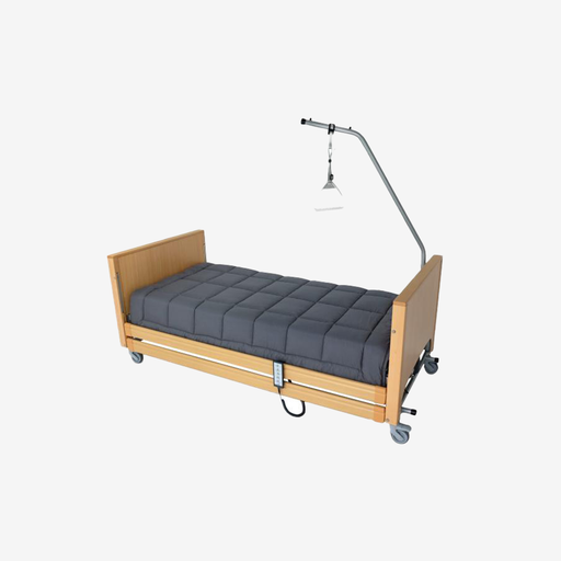 [VK-SLP-003] Lit d’hôpital électrique avec barrières latérales et perroquet avec choix de couleur