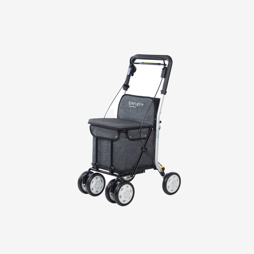 [VK-MOB-030] *Lett800 2 in 1 4 wiel rollator en boodschappenwagen