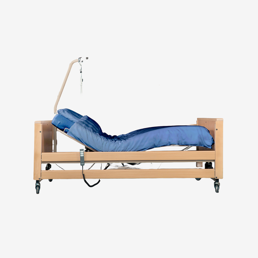 [VH-BED-ZHB] Lit d’hôpital électrique réglable avec barrières latérales et perroquet