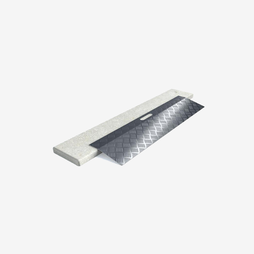 [VK-WON-006] *Aide au seuil en aluminium - longueur 78 CM - hauteur 0 à 3 cm